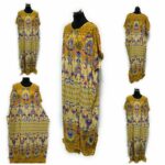 Indo6589 Loose Free Fit Indonesian Kaftan Tunic Holiday Dress Beach Cover Up Dubai Abaya (24)