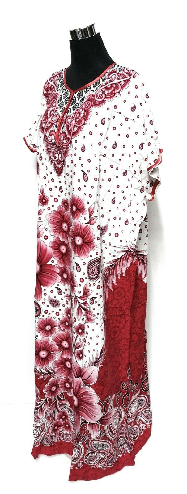 Indo6619 Loose Free Fit Indonesian Kaftan Tunic Holiday Dress Beach Cover Up Dubai Abaya (13)