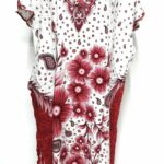 Indo6619 Loose Free Fit Indonesian Kaftan Tunic Holiday Dress Beach Cover Up Dubai Abaya (18)