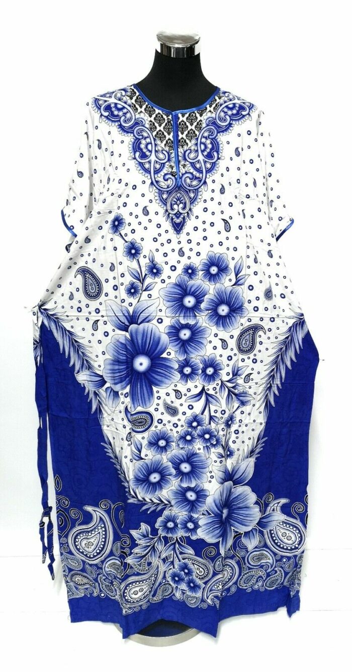 Indo6619 Loose Free Fit Indonesian Kaftan Tunic Holiday Dress Beach Cover Up Dubai Abaya (22)