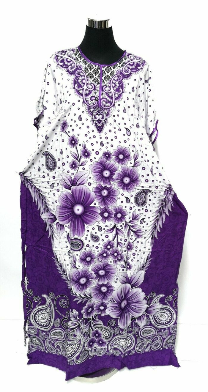 Indo6619 Loose Free Fit Indonesian Kaftan Tunic Holiday Dress Beach Cover Up Dubai Abaya (27)