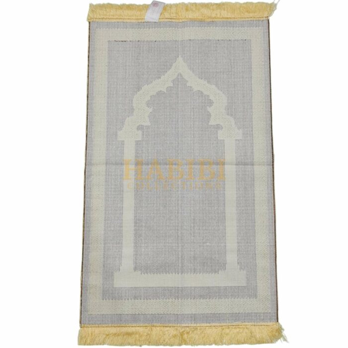 Minwal Adult Islamic Prayer Mat Soft Plain Arch from Saudi Arabia