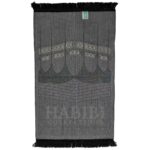 Luxury Islamic Kaaba Prayer Mat Gold Black Grey by Saffa