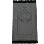 Kabastone Blkwht Hajar Aswad Black Stone Kaaba Islamic Prayer Mat From Turkey Turquoise