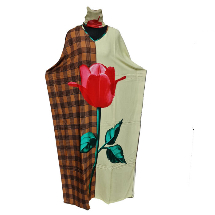 Kaftulp 001 Women Cotton Short Sleeves Tunic Kaftan0602 192541
