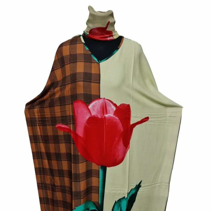 Kaftulp 001 Women Cotton Short Sleeves Tunic Kaftan0602 192552