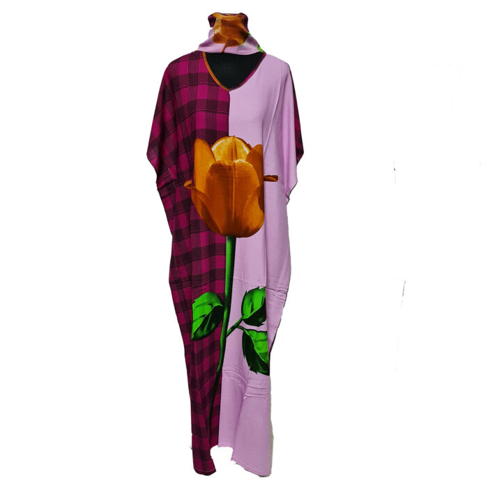Kaftulp 002 Women Cotton Short Sleeves Tunic Kaftan0602 200942