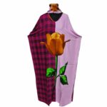 Kaftulp 002 Women Cotton Short Sleeves Tunic Kaftan0602 201039
