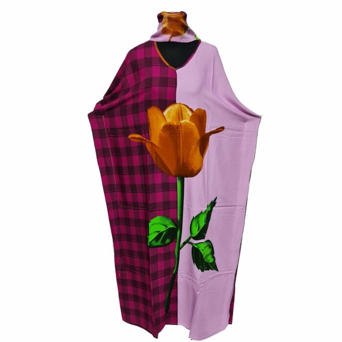 Kaftulp 002 Women Cotton Short Sleeves Tunic Kaftan0602 201039