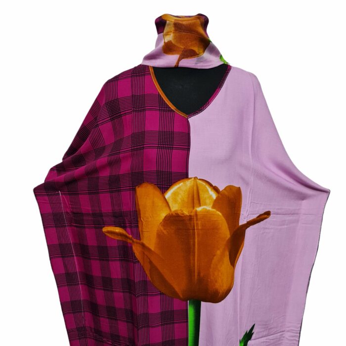 Kaftulp 002 Women Cotton Short Sleeves Tunic Kaftan0602 201059