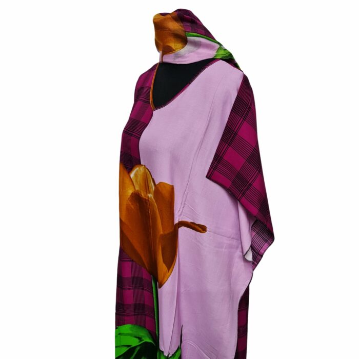 Kaftulp 002 Women Cotton Short Sleeves Tunic Kaftan0602 201124