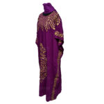 Kaftulp 004 Women’s Cotton Floral Multicoloured Kaftan Maxi Dress Free Size With Matching Scarf 182312
