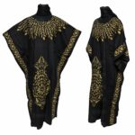 Kaftulp 005 Women’s Cotton Floral Multicoloured Kaftan Maxi Dress Free Size With Matching Scarf 06 04t220241.359