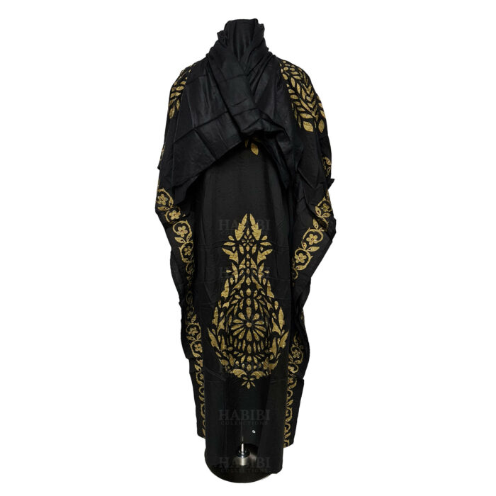 Kaftulp 005 Women’s Cotton Floral Multicoloured Kaftan Maxi Dress Free Size With Matching Scarf 183012