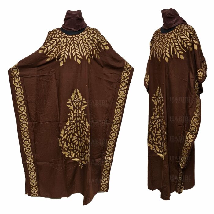Kaftulp 006 Women’s Cotton Floral Multicoloured Kaftan Maxi Dress Free Size With Matching Scarf 06 04t220355.980
