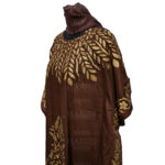 Kaftulp 006 Women’s Cotton Floral Multicoloured Kaftan Maxi Dress Free Size With Matching Scarf 183542