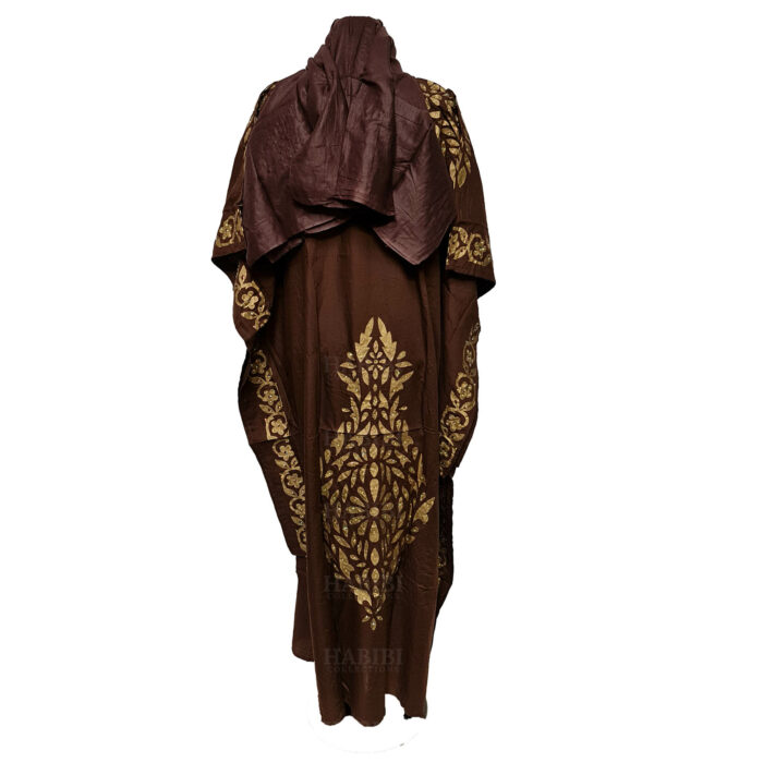 Kaftulp 006 Women’s Cotton Floral Multicoloured Kaftan Maxi Dress Free Size With Matching Scarf 183555