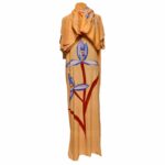 Kaftulp 020 Loose Fit Kaftan Tunic Holiday Dress Beach Cover Up Dubai Abaya Free Head Scarf (11)