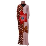 Kaftulp 026 Loose Fit Kaftan Tunic Holiday Dress Beach Cover Up Dubai Abaya Free Head Scarf (7)