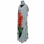 Kaftulp 031 Loose Fit Kaftan Tunic Holiday Dress Beach Cover Up Dubai Abaya Free Head Scarf (11)