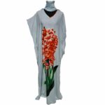 Kaftulp 031 Loose Fit Kaftan Tunic Holiday Dress Beach Cover Up Dubai Abaya Free Head Scarf (12)