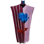 Kaftulp 037 Women’s Kaftan Loose Fit Tunic Dress Sequin Floral Maxi Dress 021000