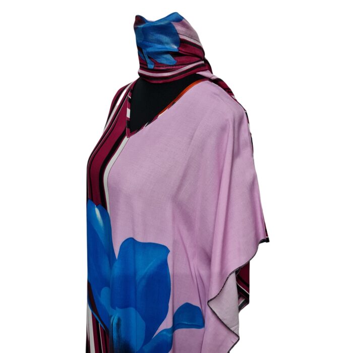 Kaftulp 037 Women’s Kaftan Loose Fit Tunic Dress Sequin Floral Maxi Dress 021035