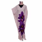Kaftulp 042 Loose Fit Kaftan Tunic Holiday Dress Beach Cover Up Dubai Abaya Free Head Scarf (8)