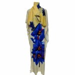 Kaftulp 043 Loose Fit Kaftan Tunic Holiday Dress Beach Cover Up Dubai Abaya Free Head Scarf (2)