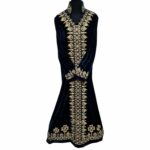 Kafvelvet A Moroccan Thick Velvet Long Maxi Dress Abaya Robe Luxury Kaftan Jilbab(100)