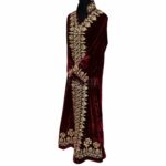 Kafvelvet A Moroccan Thick Velvet Long Maxi Dress Abaya Robe Luxury Kaftan Jilbab(94)