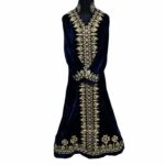 Kafvelvet A Moroccan Thick Velvet Long Maxi Dress Abaya Robe Luxury Kaftan Jilbab(96)