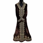 Kafvelvet A Moroccan Thick Velvet Long Maxi Dress Abaya Robe Luxury Kaftan Jilbab(98)