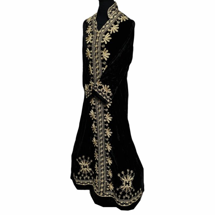 Kafvelvet J Black Women Moroccan Thick Velvet Long Maxi Dress Abaya Robe Luxury Kaftan Jilbab Velvet 7 (3)