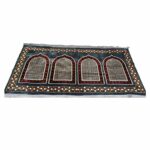 Karabat4ppl 002 Extra Large Grey Islamic Rug Prayer Mat Musallah Janamaaz (4 People) White (6)