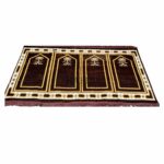 Karabat4ppl 003 Extra Large Brown Islamic Rug Prayer Mat Musallah Janamaaz (4 People) White (7)