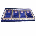 Karabat4ppl 004 Extra Large Blue Islamic Rug Prayer Mat Musallah Janamaaz (4 People) White (9)