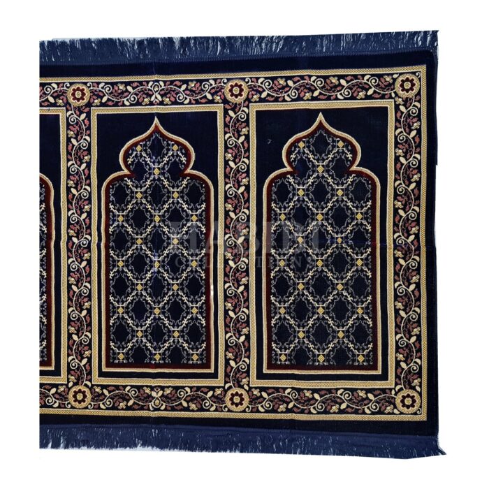 Karbat3ppl 001 Large Islamic Prayer Mat Musallah Janamaaz (3 People) (27)