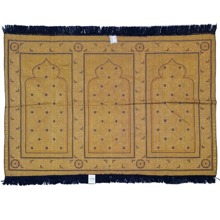 Karbat3ppl 001 Large Islamic Prayer Mat Musallah Janamaaz (3 People) (28)