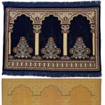 Karbat3ppl 003 Large Islamic Prayer Mat Musallah Janamaaz (3 People) (25)