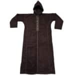 Kdssaed 005 Drk Brwn Kids Boys Cashmere Wool Thick Long Sleeve Moroccan Thobe Jubba Habibi Collections 1