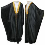 Kharbat Bsht 001 New Men's Bisht Cloak Arab Dress Thobe Islam Robe Eid Kaftan Jacket Wedding Blk001 (2)