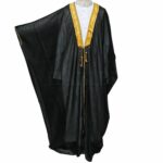 Kharbat Bsht 001 New Men's Bisht Cloak Arab Dress Thobe Islam Robe Eid Kaftan Jacket Wedding Blk001 (6)