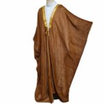 Kharbat Bsht 003 New Men's Bisht Cloak Arab Dress Thobe Islam Robe Eid Kaftan Jacket Wedding Brwn003 (1)