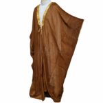 Kharbat Bsht 003 New Men's Bisht Cloak Arab Dress Thobe Islam Robe Eid Kaftan Jacket Wedding Brwn003 (7)