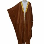 Kharbat Bsht 004 New Men's Bisht Cloak Arab Dress Thobe Islam Robe Eid Kaftan Jacket Wedding Brwn010 (5)