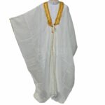 Kharbat Bsht 009 New Men's Bisht Cloak Arab Dress Thobe Islam Robe Eid Kaftan Jacket Wedding Off White008 (6)