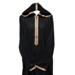 Khlcstmmdehd 001 Moroccan Black Striped Zip Front Long Sleeve Hooded Thobe Jubba Djellaba2khlcstmmdehd 001 Moroccan Black Striped Zip Front Long Sleeve Hooded Thobe Jubba Djellaba518 165846