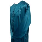 Khlshnyemrt 001 High Quality Shiny Emirate Men's Teal Long Sleeve Thobe Jubba Dishdasha (7)