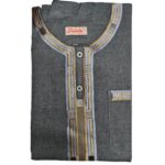 Khlslvgry Khlslvblugld Dd6 Men Moroccan Grey Short Sleeves Thobe Jubba Kandora Dishasha